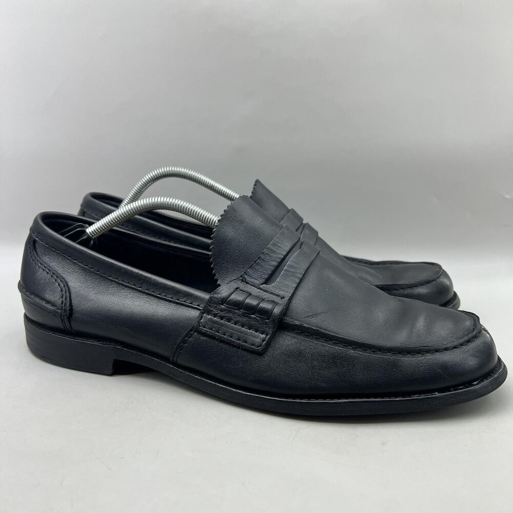 Church's Pembrey Penny Loafers Men Size 14 E US, 13 UK Black Leather Low Shoes
